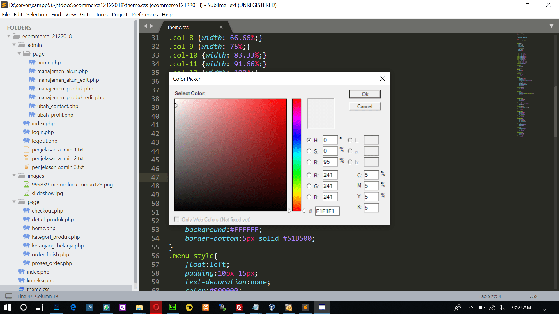 Script Memasukan Gambar Di Sublime Tekxt : Tambah Color Picker Memudahkan Coder Bermain Warna Di Text Editor Fr Academy Kursus Komputer Lampung 081271245514