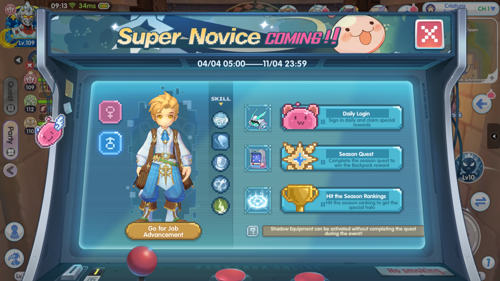 Super Novice Event Guide in Ragnarok X Next Generation (ROX)