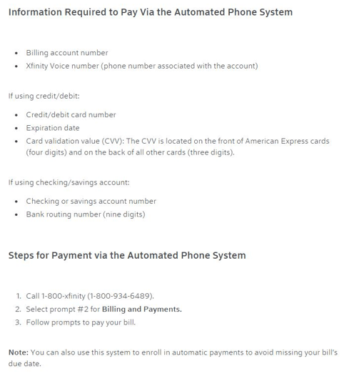 How can I pay my Comcast bill without signing in?