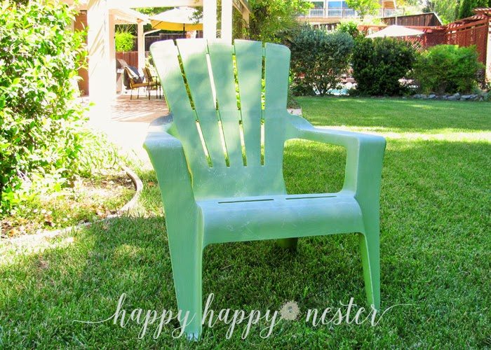 This zero gravity recliner is designed with a locking system and can be adjusted to any desired. Annie Sloan Chalk Paint and Plastic Outdoor Chairs - Happy ...