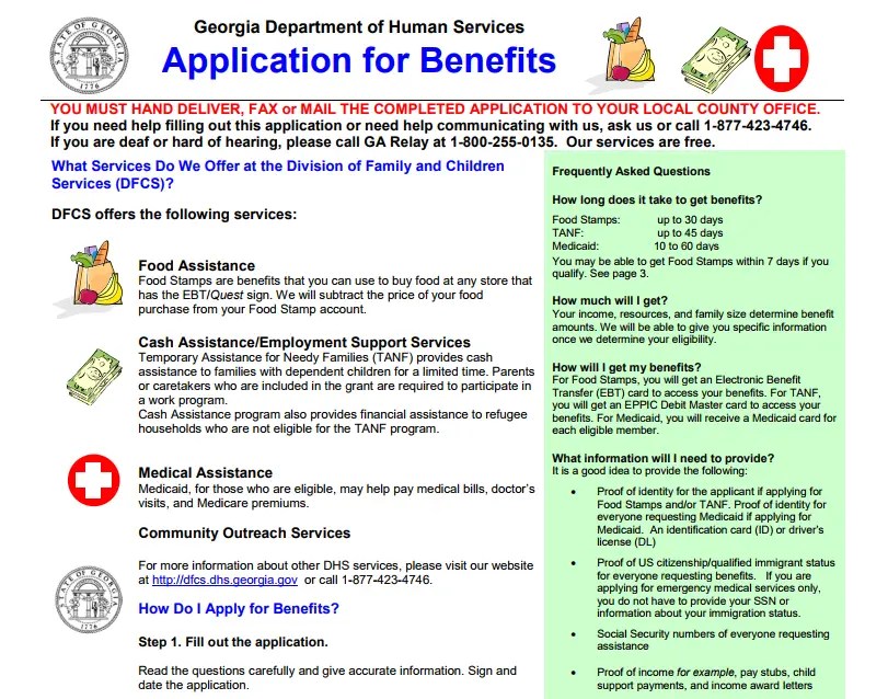 Gateway.ga.gov Food Stamp Application Food Stamps Help