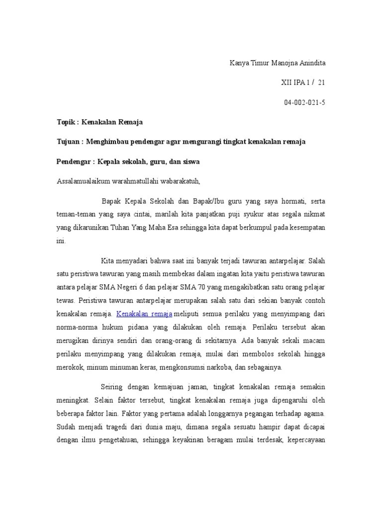 Sesorah Bahasa Jawa Tema Pendidikan – Kami