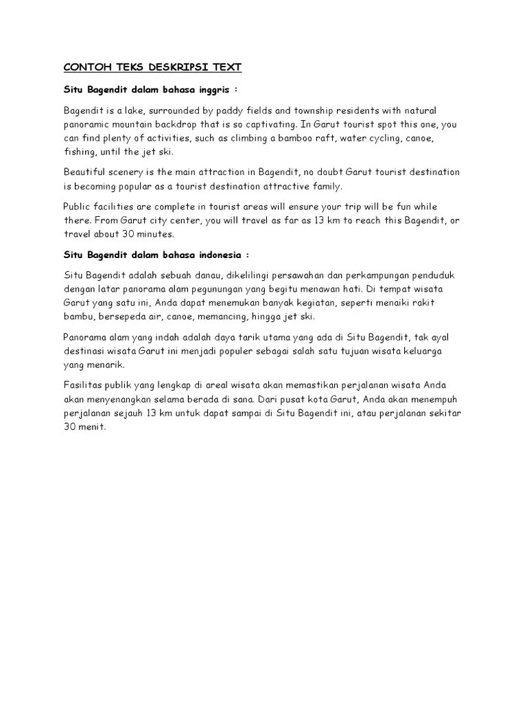 Objek Wisata Indonesia Dalam Bahasa Inggris - Informasi Terlengkap Wisata  Indonesia