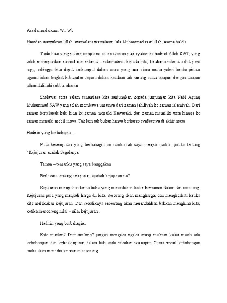 Contoh Teks Pidato Tentang // Kumpulan Contoh Terbaru