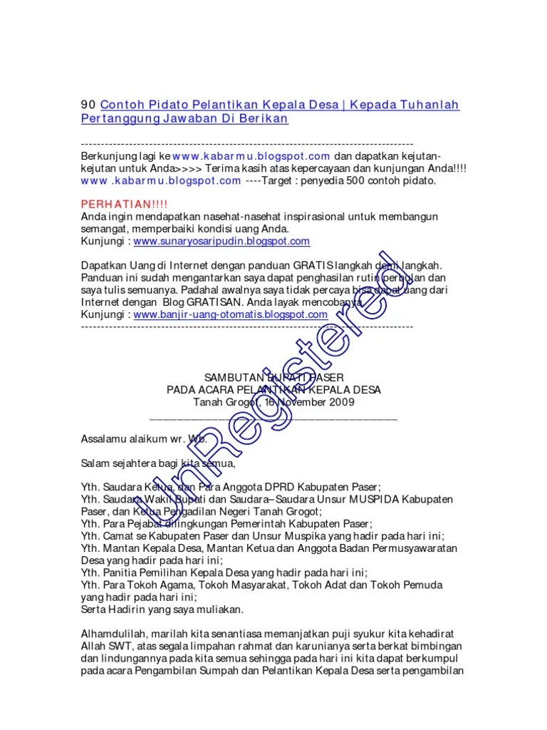 Contoh Pidato Ketua Karang Taruna – Beinyu.com