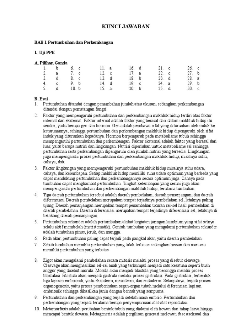 Kunci Jawaban Buku Mandiri Ipa Kelas 7 Kurikulum 2013