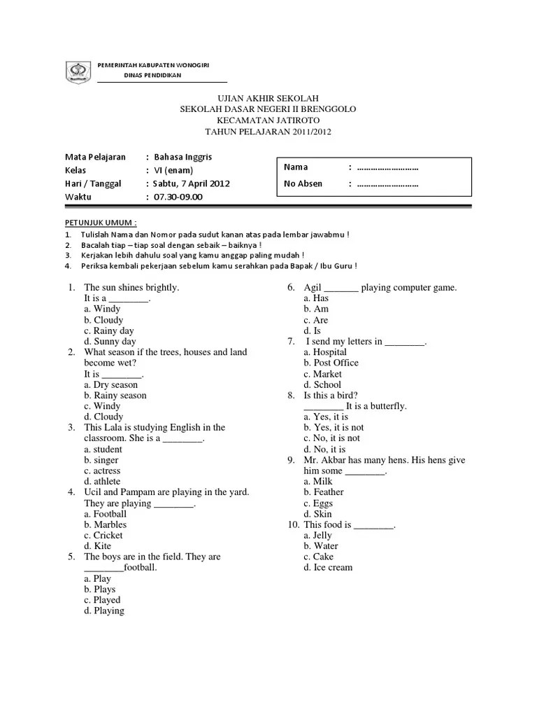 Contoh Soal Tentang Interview Bahasa Inggris Pilihan Ganda Beserta  Jawabannya