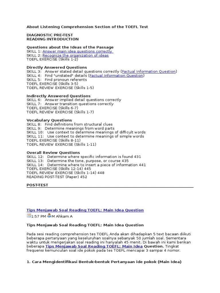 Contoh Soal Reading Comprehension Sma Beserta Jawabannya