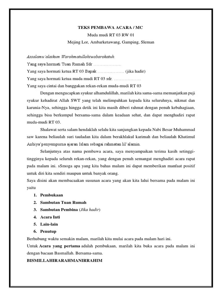 Yuk Cek 15+ Susunan Acara Rapat Rt [Terlengkap] - Belajar Contoh Soal by  Farel