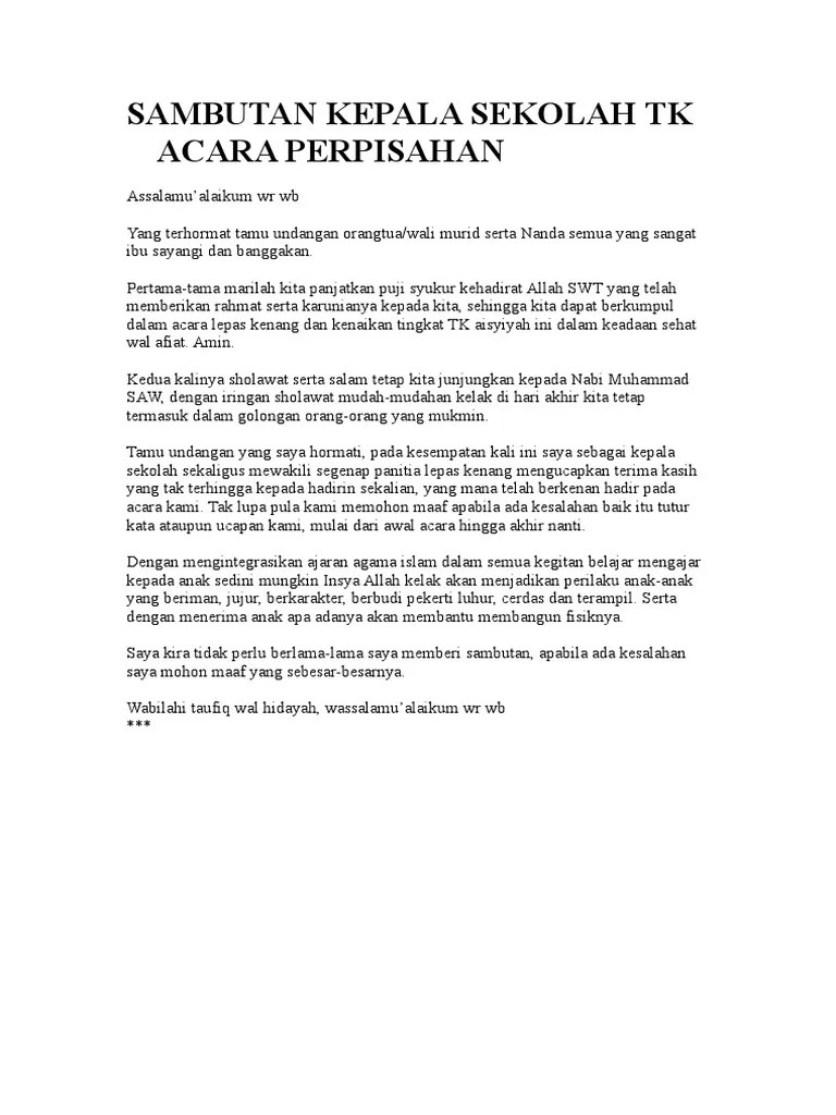 80+ Kata Sambutan Perpisahan Anak Sd