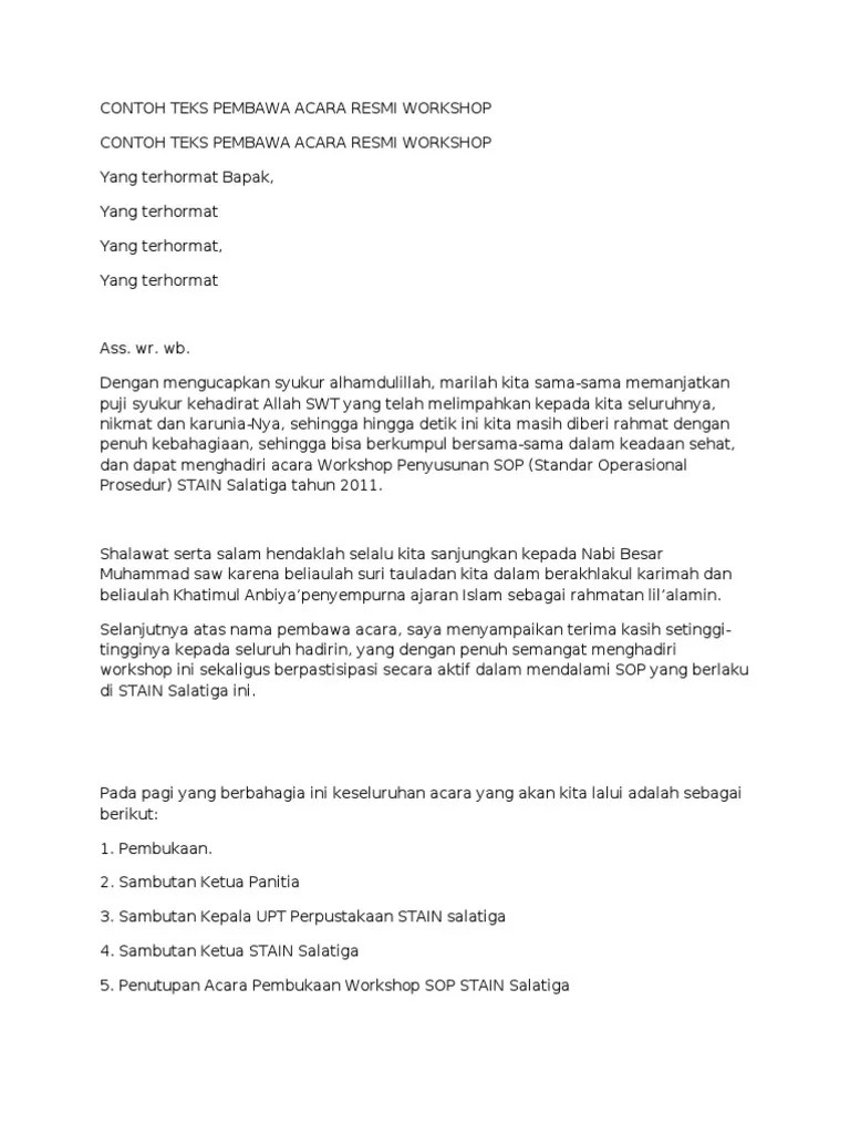 Yuk Bahas 14+ Contoh Teks Acara Resmi [Terbaru] - Catatan Pratam