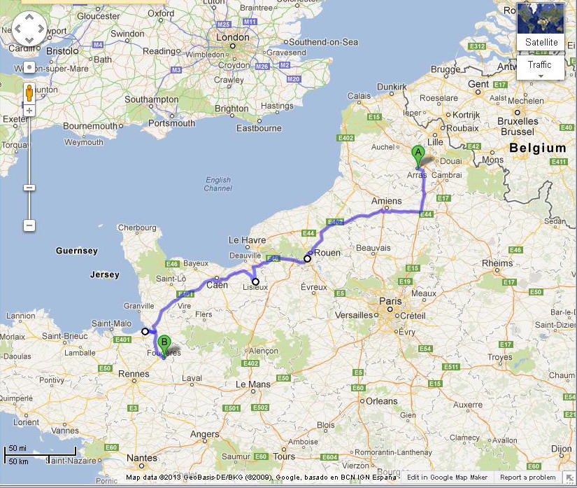 Large Normandy Maps for Free Download and Print High-Resolut…