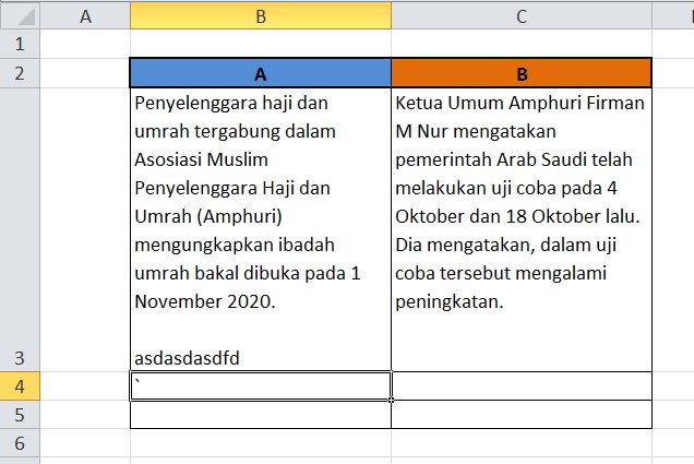 Cara Membuat Teks Panjang di Excel dalam 1 Cell - ITPOIN