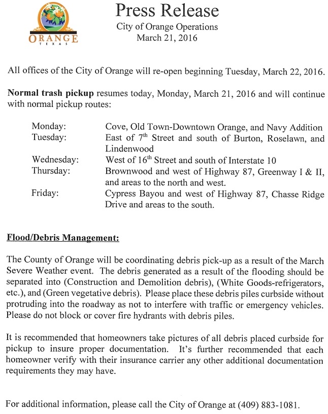 City of Orange ReOpens KOGT