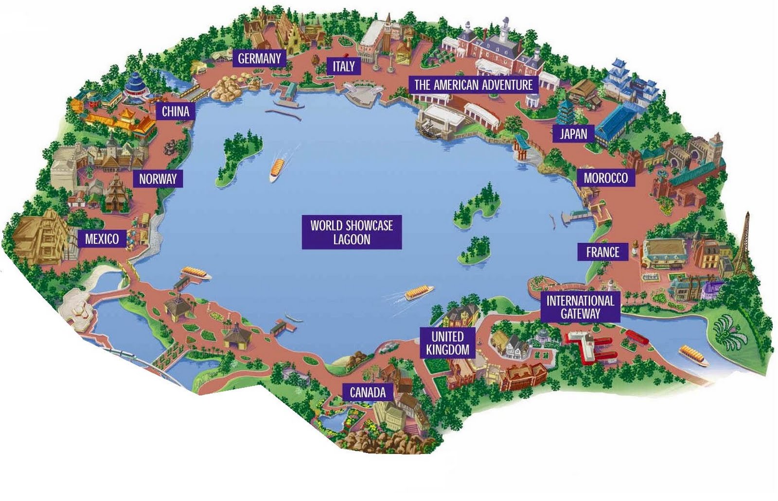 2022 EPCOT Map – Walt Disney World WDW Magazine