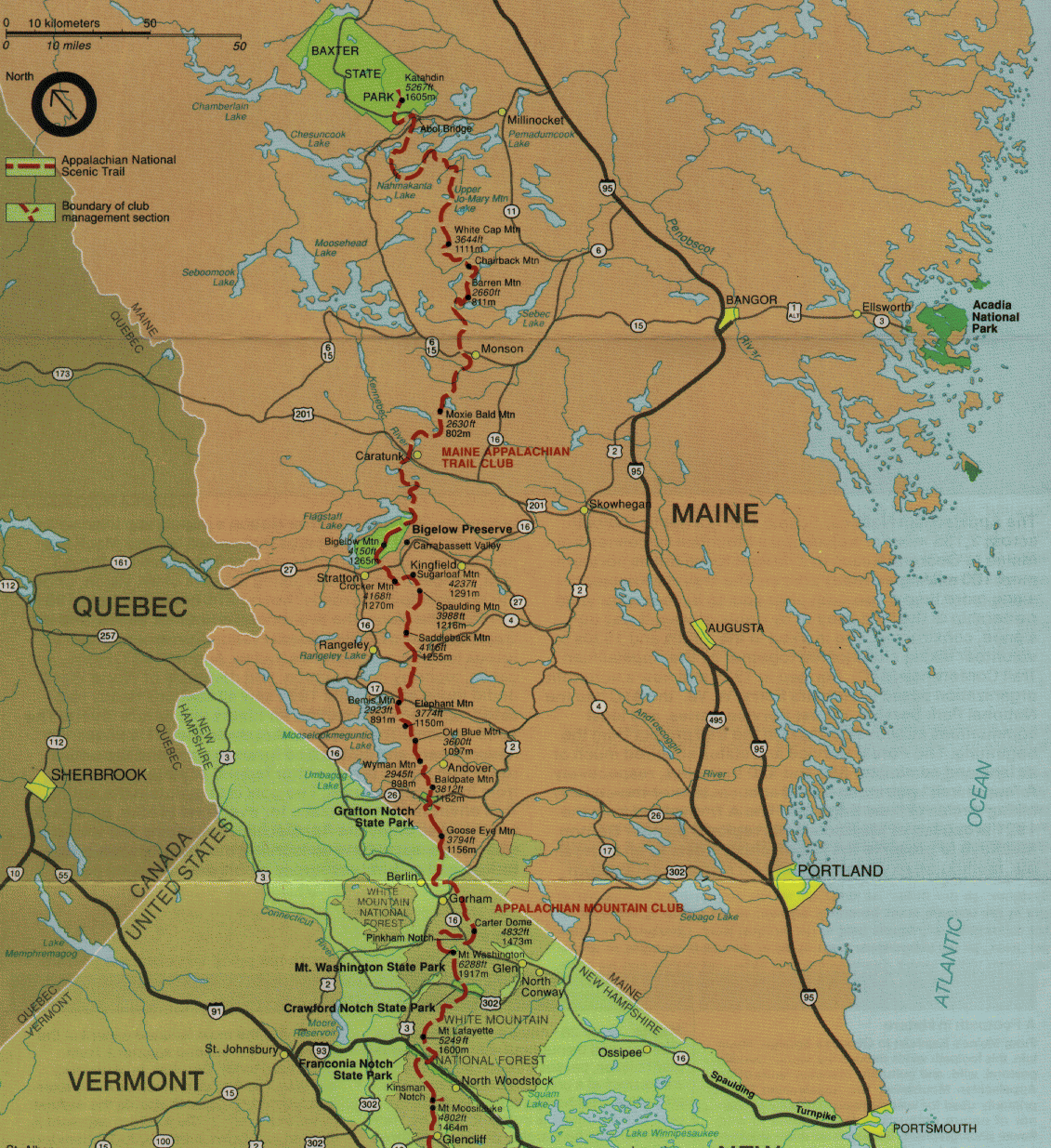 Appalachian Trail Visit Maine