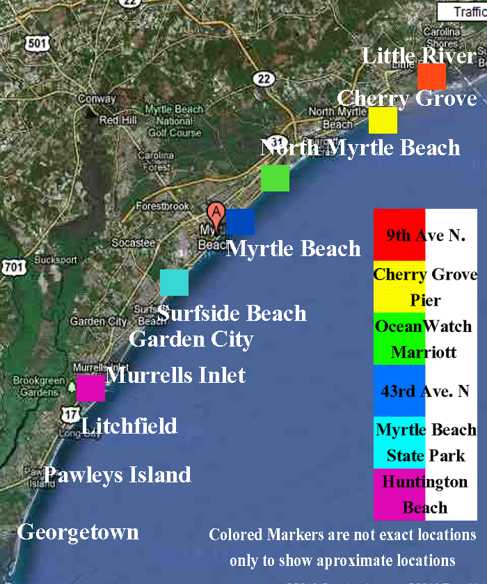 Old maps of North Myrtle Beach