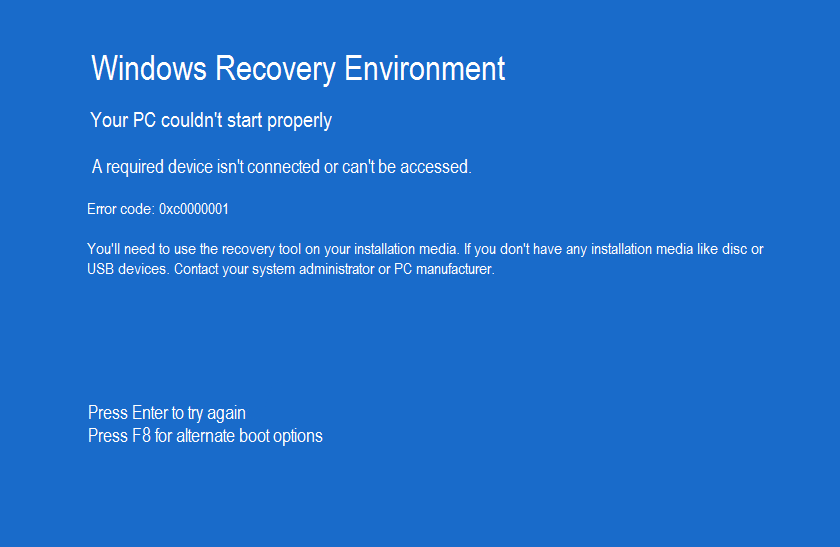 0xc0000001: Fix for Windows XP, Vista, 7, 8, 8.1, 10