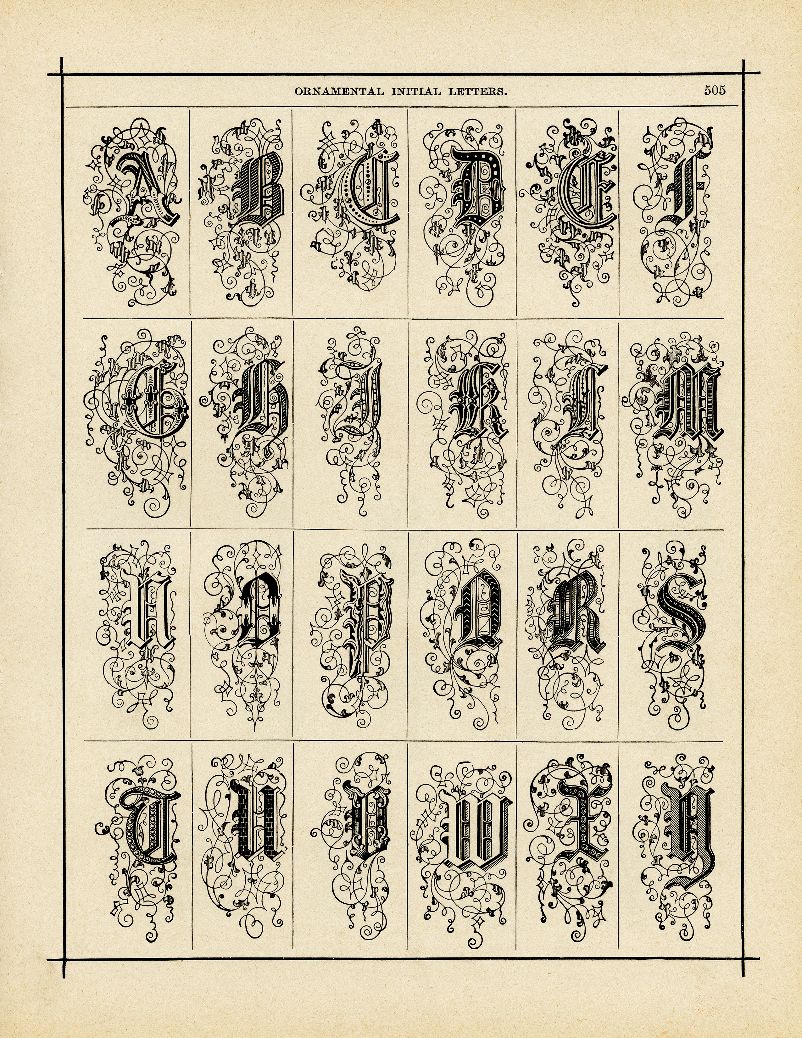 Decorative Alphabet Gallery Free Printable Alphabets