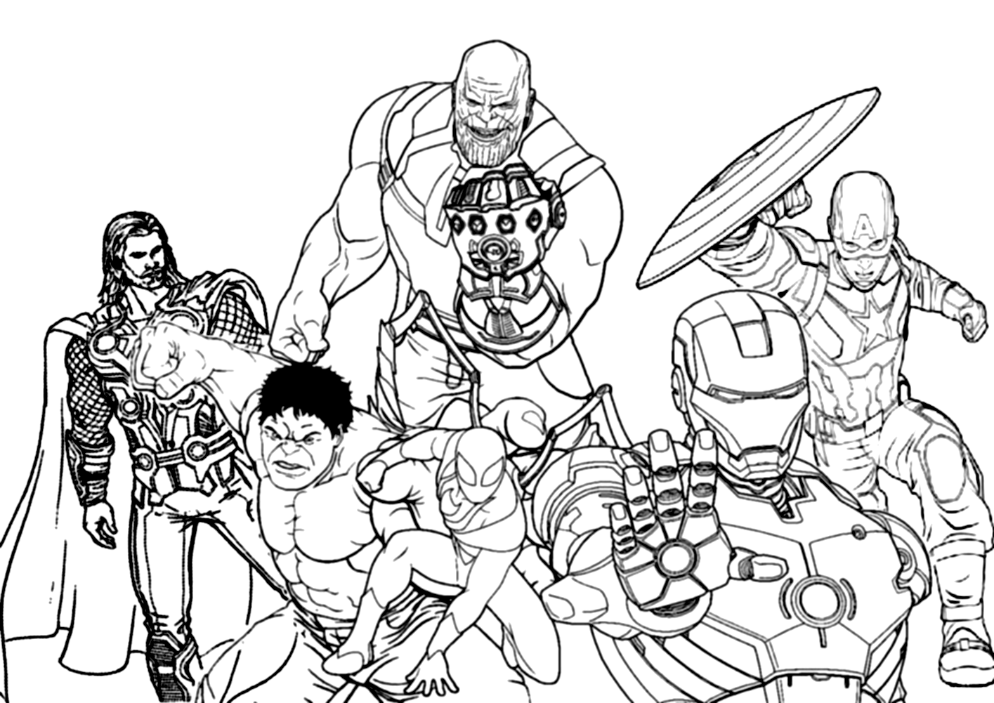 Iron Man Avengers Endgame Coloring Pages Total Update