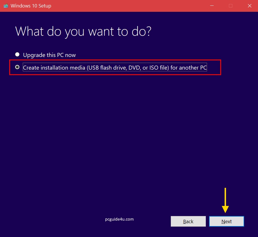 Microsoft Windows 10 Installation / Media Creation Tool