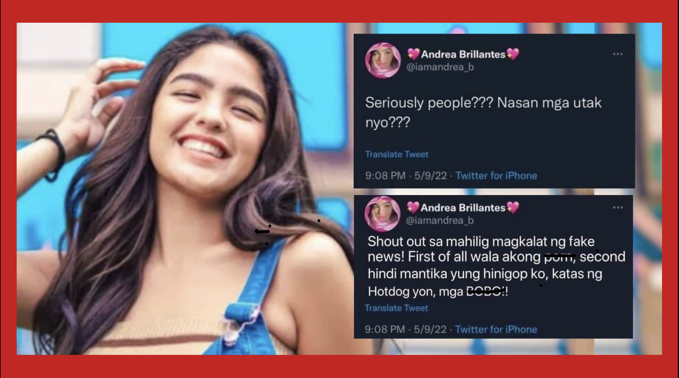 Andrea Brillantes, sinugod ng ilang netizens dahil sa fake and edited