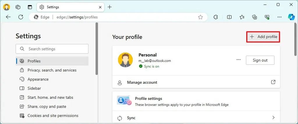 How to create multiple profiles on Microsoft Edge - Pureinfotech