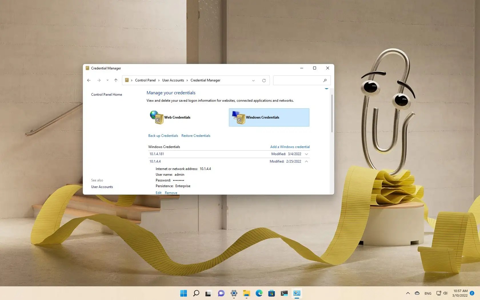 How to use Credential Manager on Windows 11 - Pureinfotech