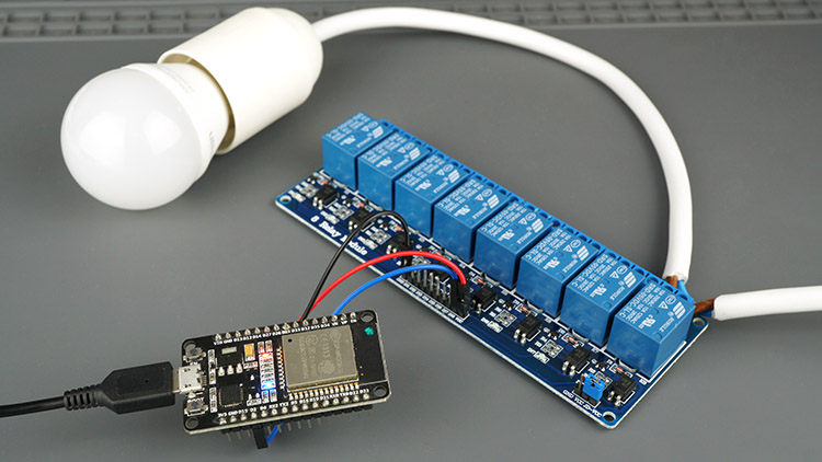 ESP32/ESP8266 Relay Module Web Server using Arduino IDE | Random Nerd