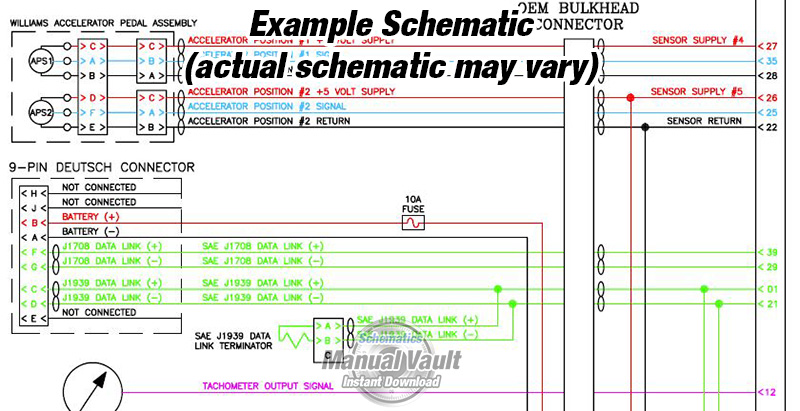 Cummins Signature-ISX15 Wire Diagram CM870