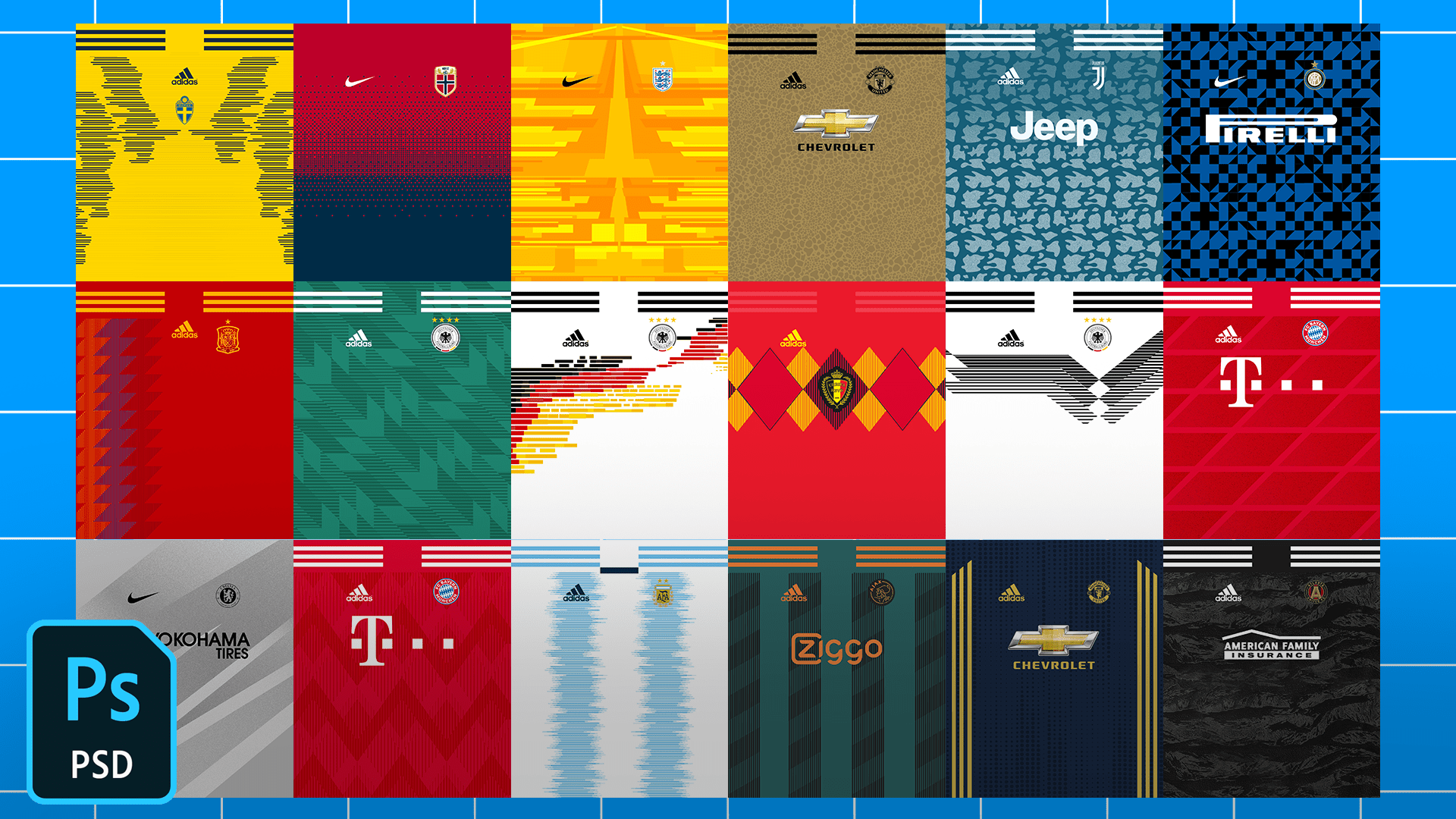Choose a lightweight jersey for something loose and floaty or for a more dramatic look a heavier weight knit fabric. TemplateFC Football/Soccer Jersey Patterns Pack - Template FC