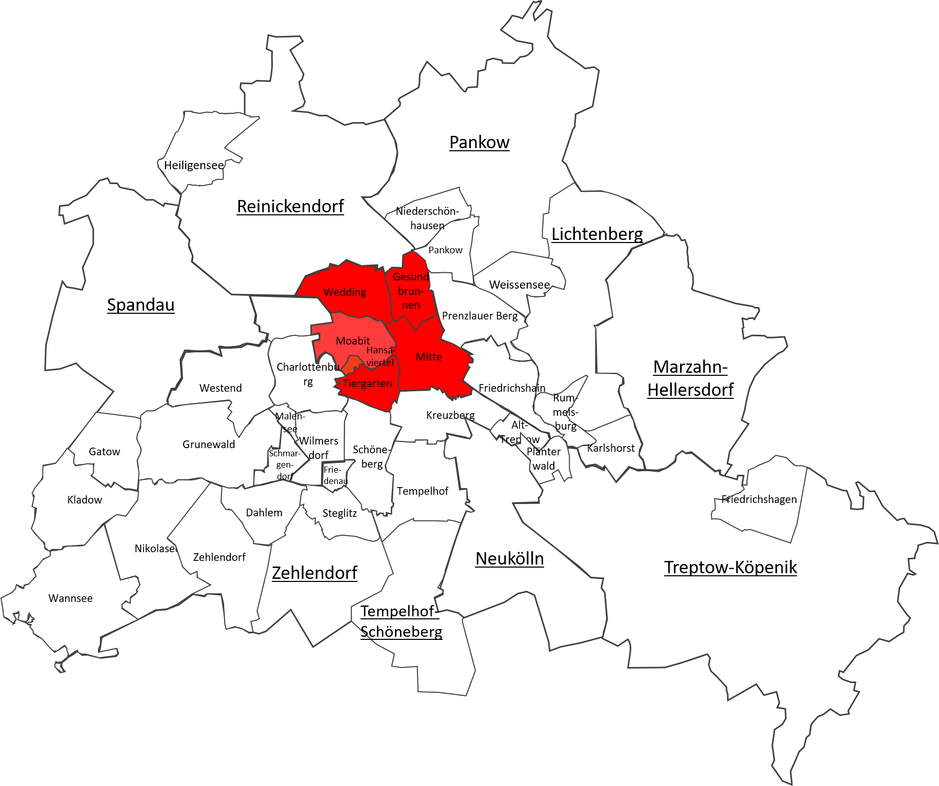 East west berlin map hi-res stock photography and images Alamy