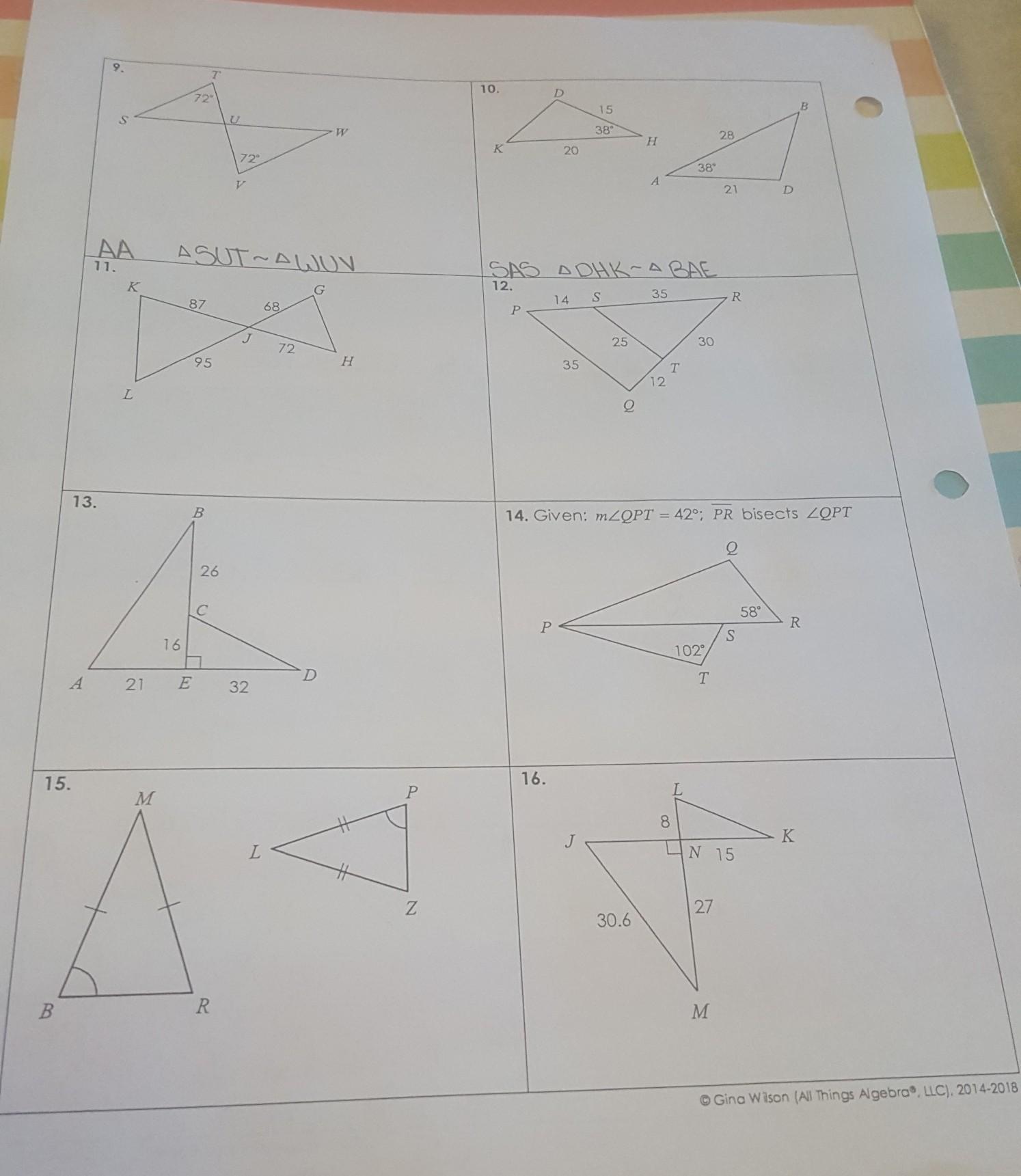 Gina Wilson Answer Keys Geometry Unit 1 Geometry Basics Homework Jobs(03)