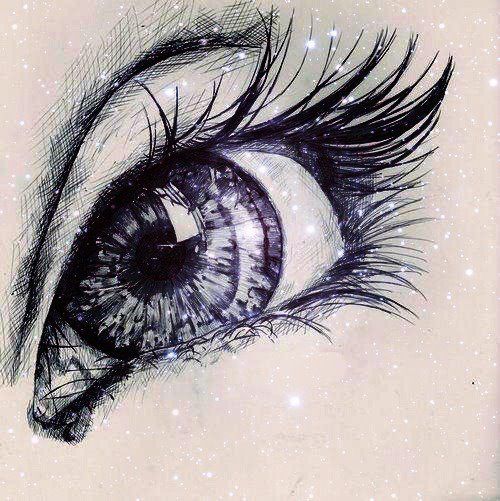 How To Draw A Girl's Face Reflected In Broken Glass Mirror