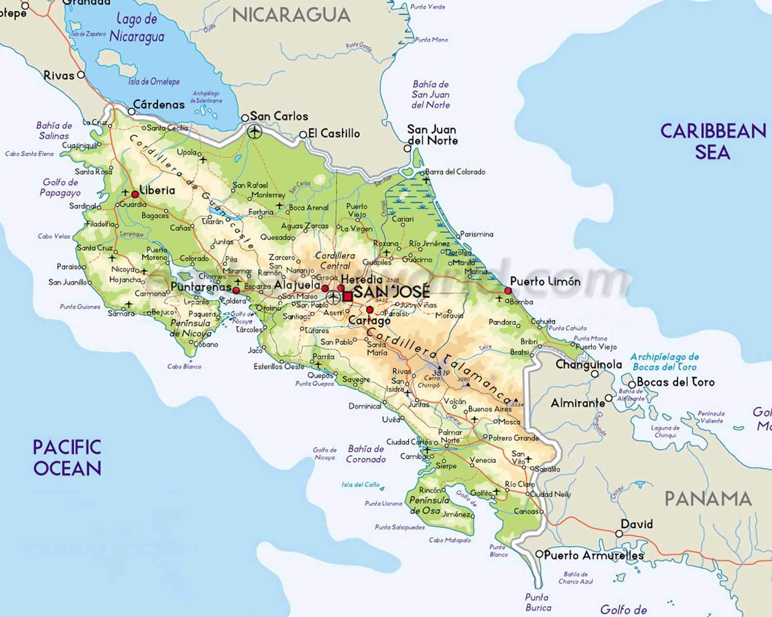 Costa Rica maps to help you plan your vacation