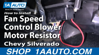 ☑ 02 Trailblazer Blower Motor Resistor Location