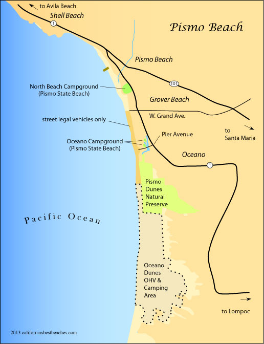 Pismo Beach, CA Map & Directions MapQuest