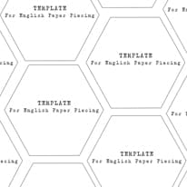 Repeat with the other side without moving the fabric. 1 Inch Hexagon Printable Easy Cut Out Printable 1 Inch Diamond Template Lika Likumu