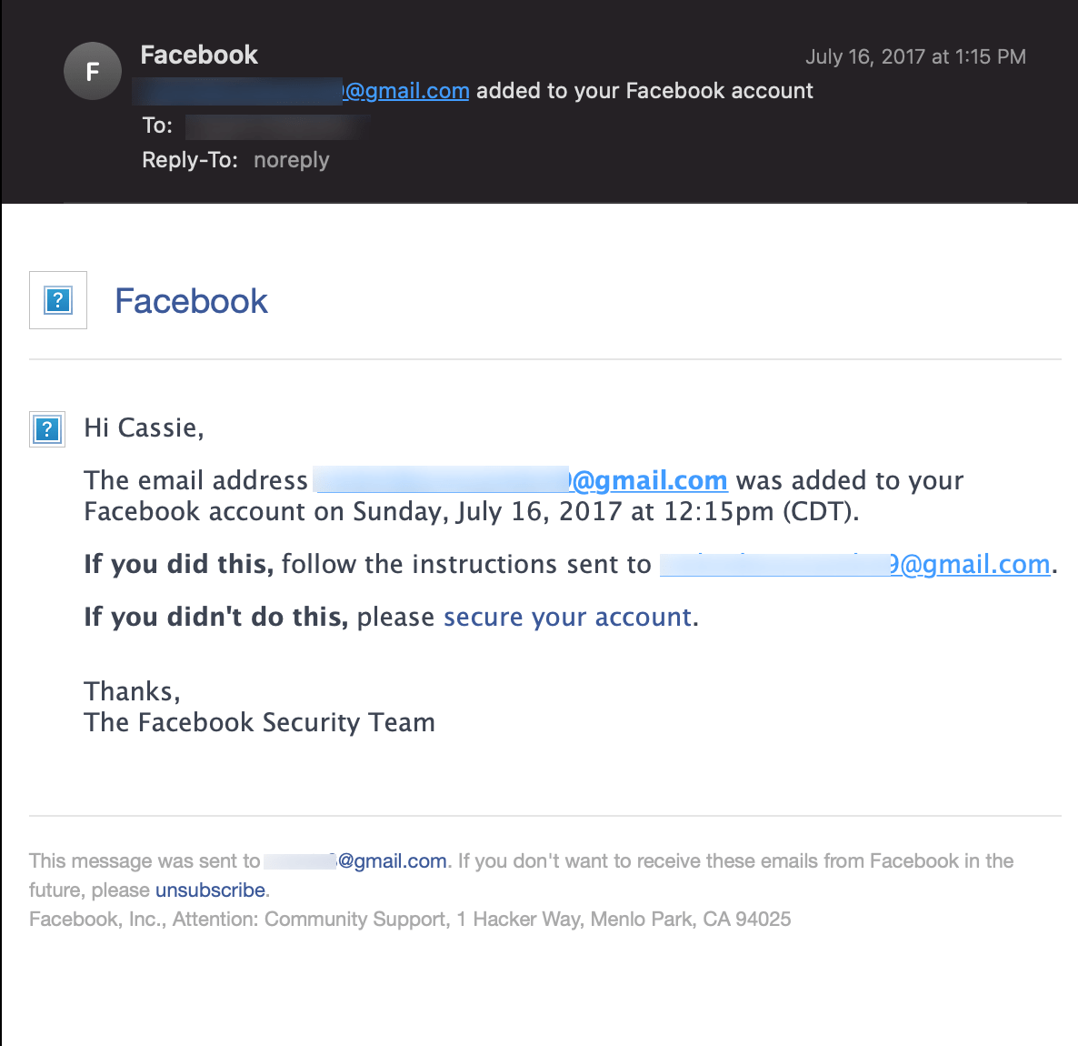 Check My Email Facebook