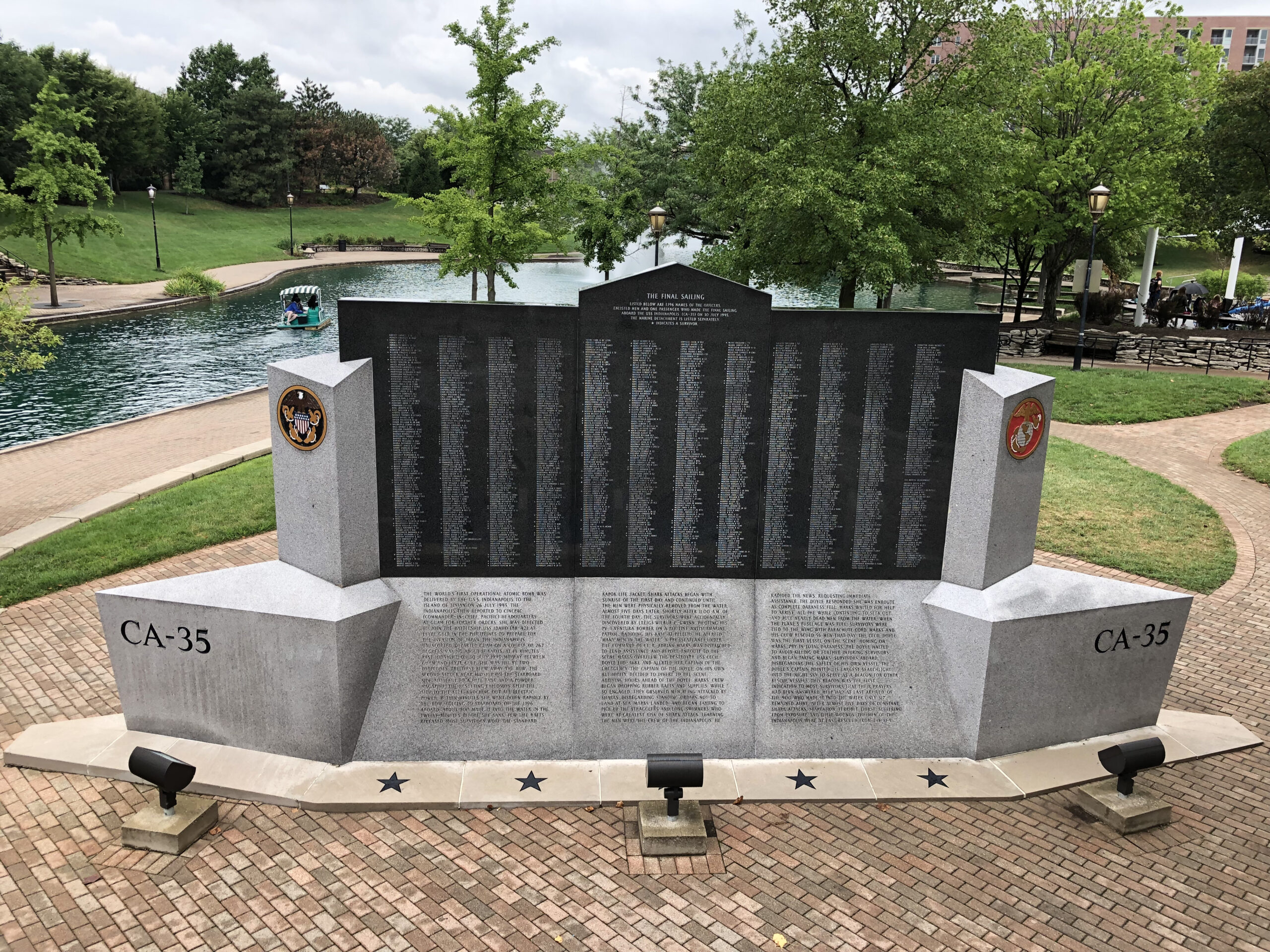 Atomic Snapshots USS Indianapolis Memorial Atomic Tourism