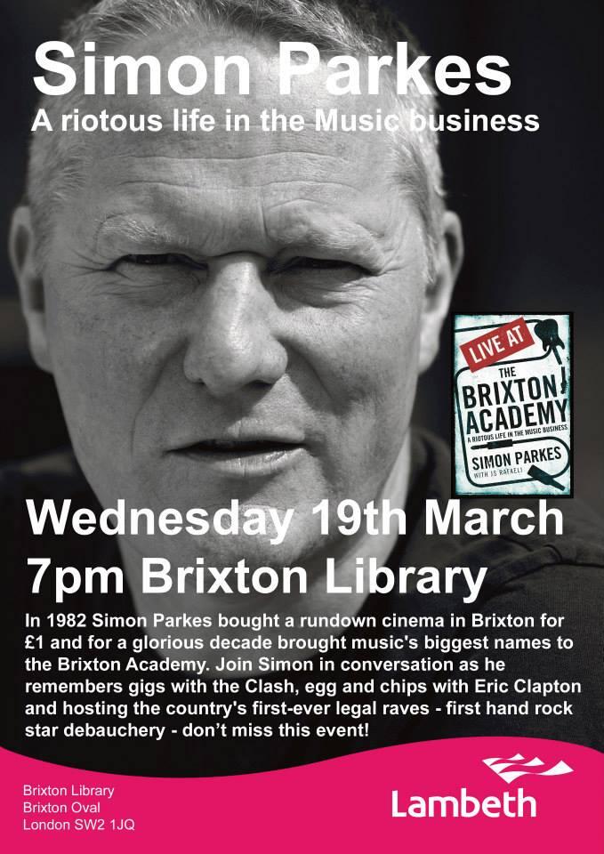 Simon Parkes (the man who bought Brixton Academy for £1) tells his