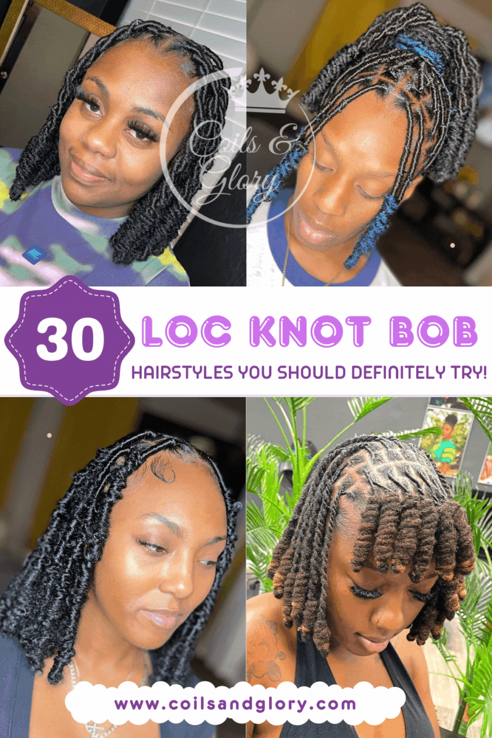 30 Marley Loc Knot Bob Hairstyles Includes Tutorial and Haircare Tips