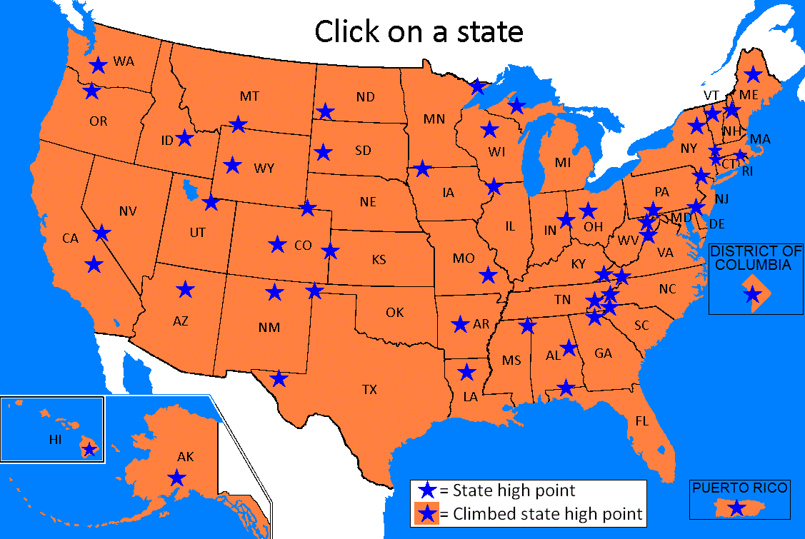 US State Highpoints Country Highpoints