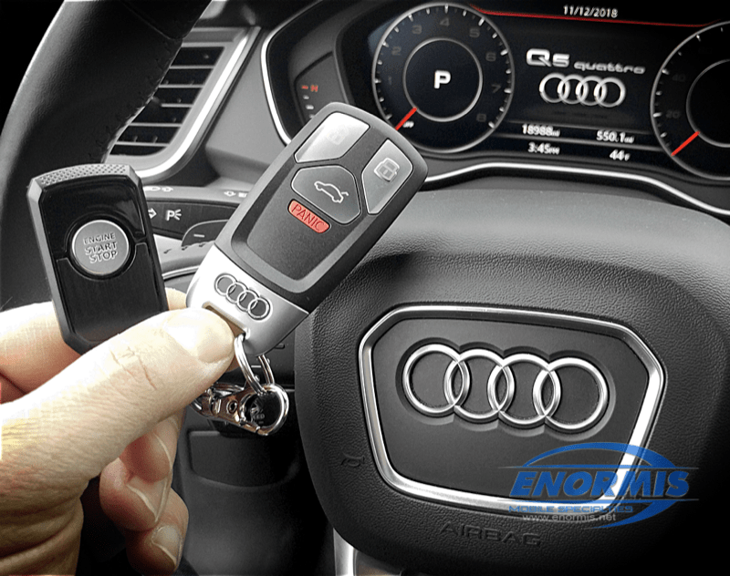 Shutdown by pressing the brake pedal. Audi Remote Start Systems Specialist Erie Pa Enormis