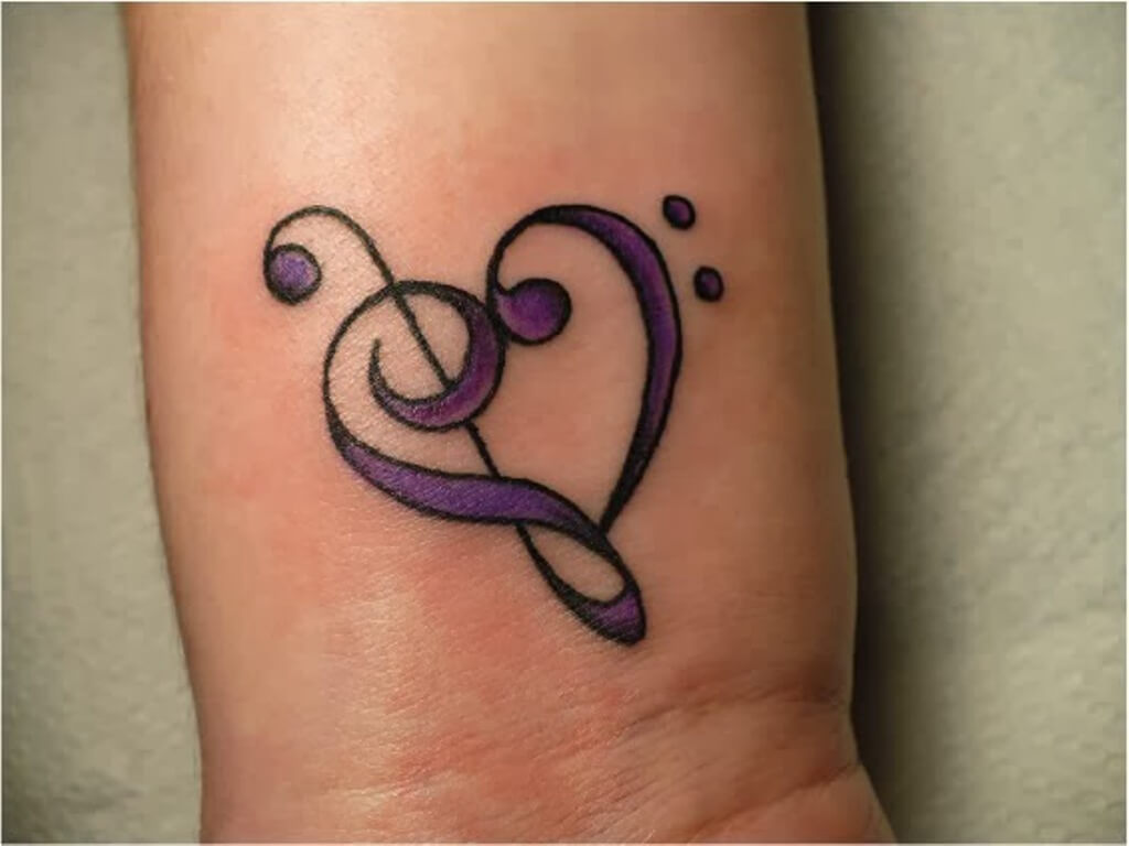 Music Notes Heart Tattoo On Wrist – Entertainmentmesh 768_x_1024_jpg