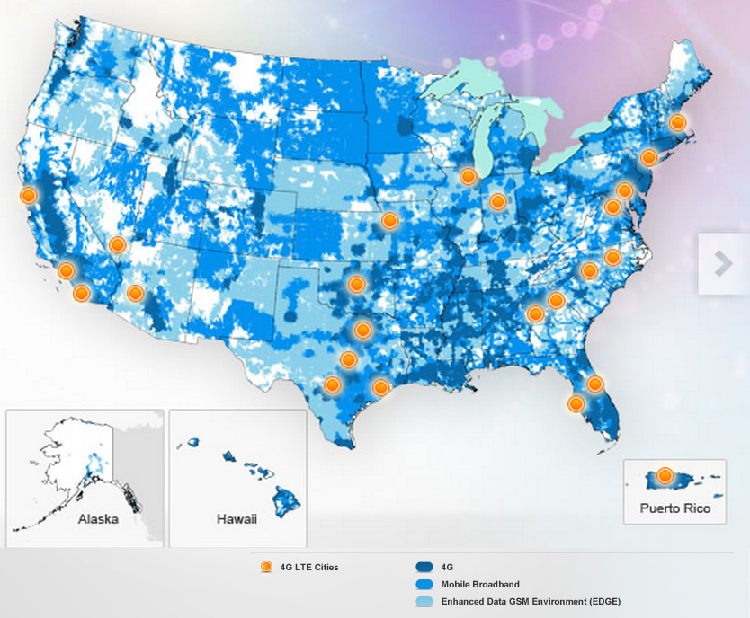 AT&T Coverage Maps for Wireless, TV, Internet & More