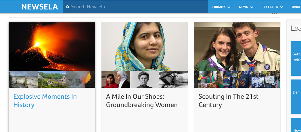 Do you know it is one of the online education platforms? newsela feature - Journey with Technology