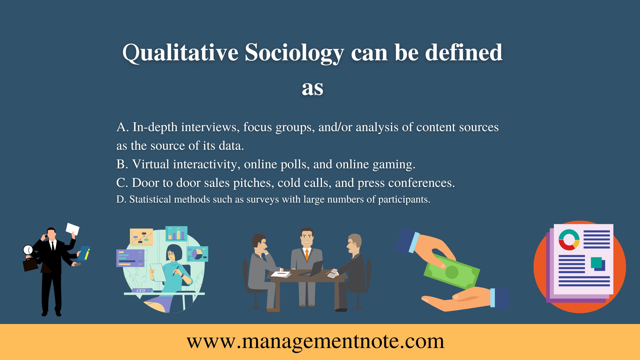 Qualitative Sociology can be defined as