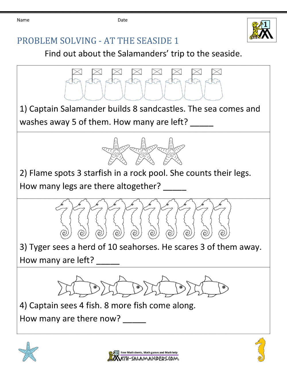  math problems for children 1st grade