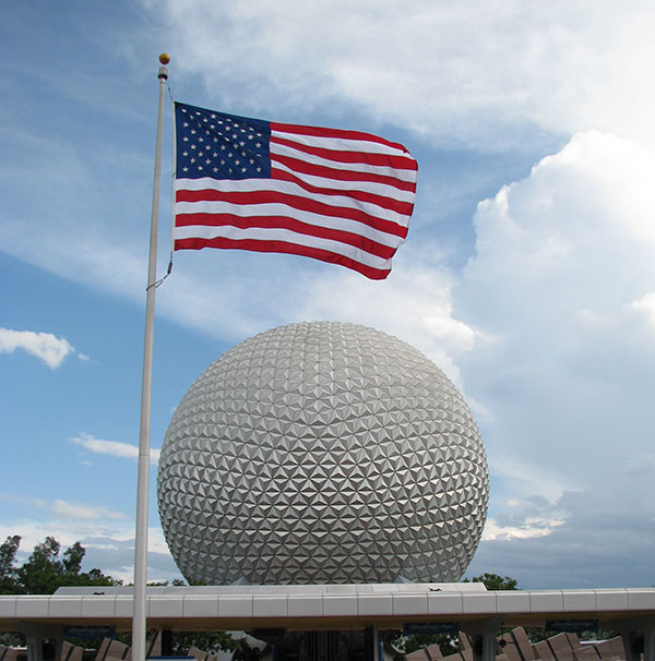 Walt Disney Theme Park’s American Flags • Military Disney Tips Blog